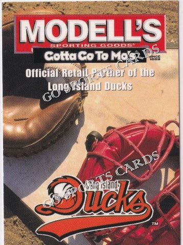 2002 Long Island Ducks Modells Header