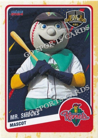 2024 Cedar Rapids Kernels Mr Shucks Mascot