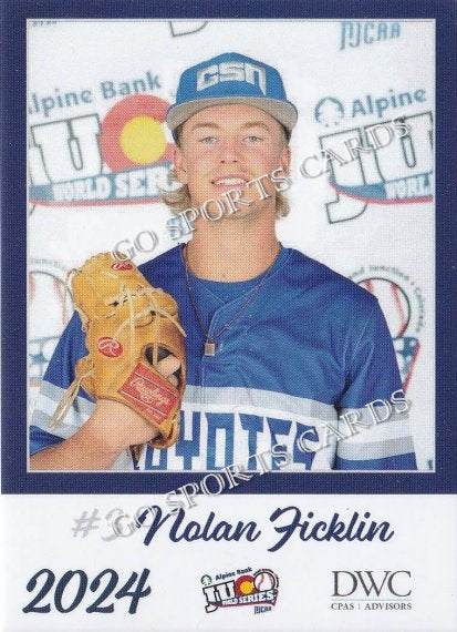 2024 College of Southern Nevada Coyotes JUCO Nolan Ficklin