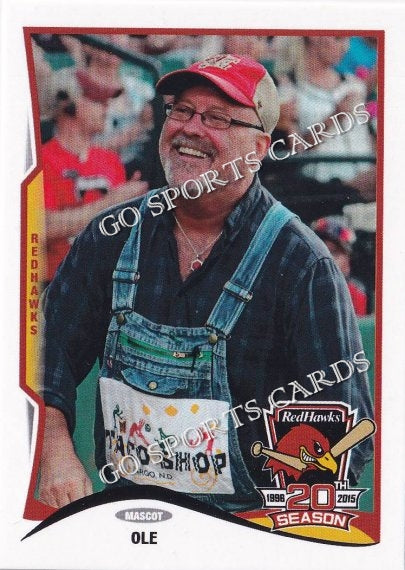 2015 Fargo Moorhead RedHawks Ole Mascot