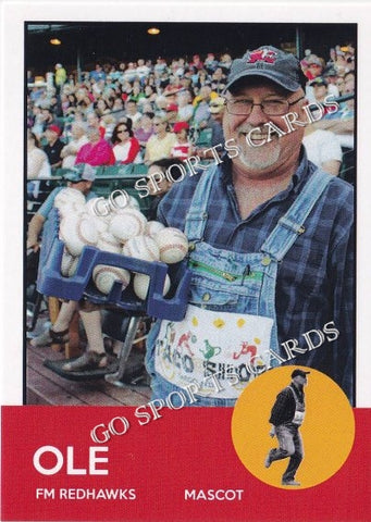 2016 Fargo Moorhead RedHawks Ole Mascot