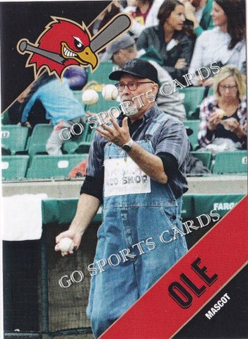 2018 Fargo Moorhead RedHawks Ole Mascot