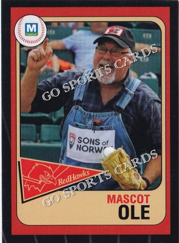 2019 Fargo Moorhead RedHawks Ole Mascot