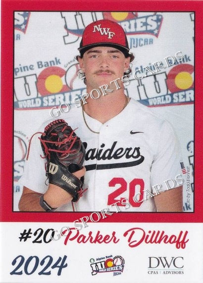 2024 Northwest Florida State Raiders JUCO Parker Dillhoff