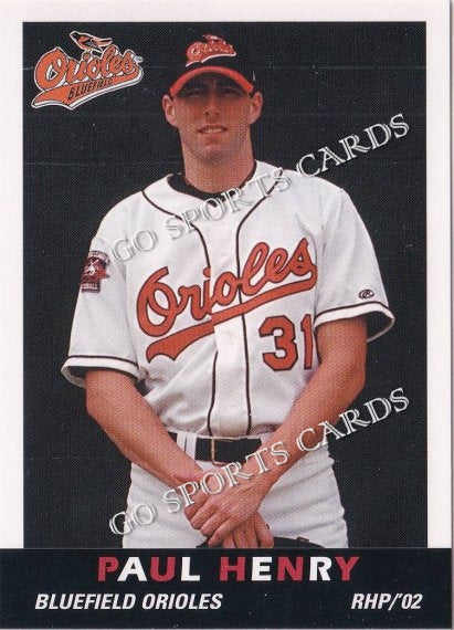 2002 Bluefield Orioles Paul Henry