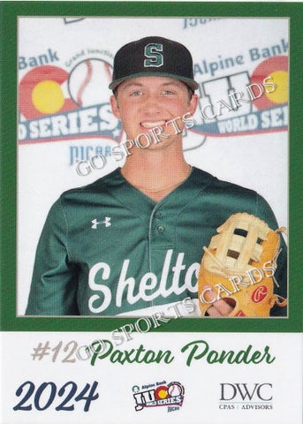 2024 Shelton State Community College Buccaneers JUCO Paxton Ponder