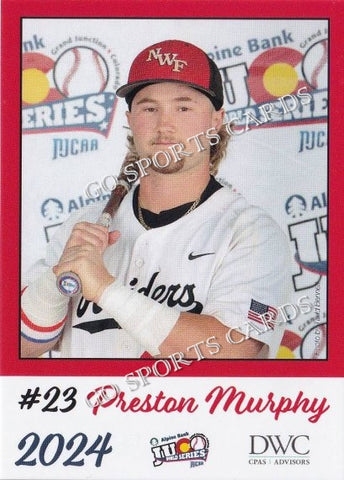 2024 Northwest Florida State Raiders JUCO Preston Murphy