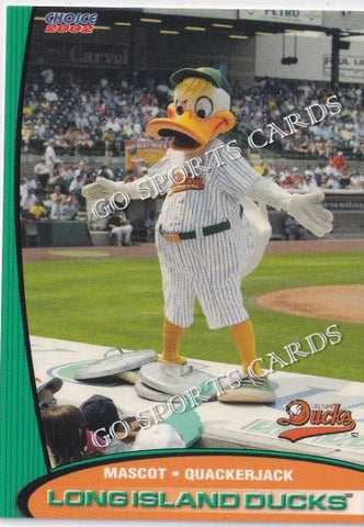 2002 Long Island Ducks Quackerjack Mascot