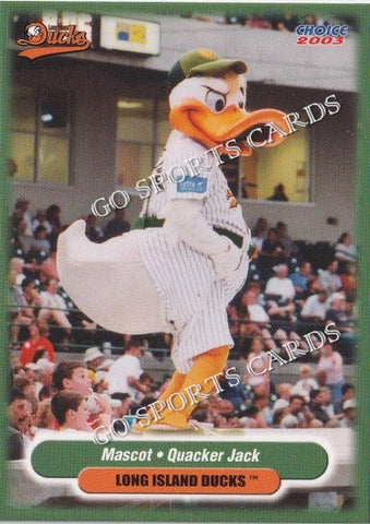 2003 Long Island Ducks Quacker Jack Mascots