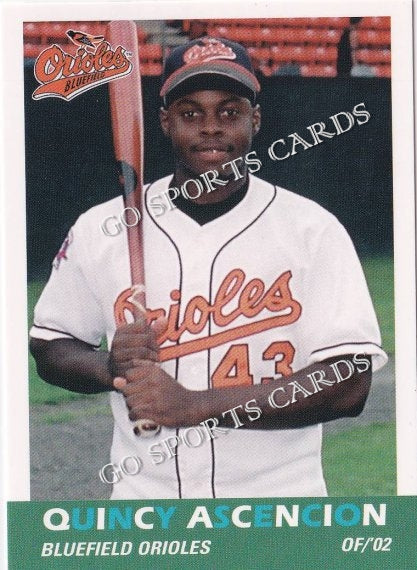 2002 Bluefield Orioles Quincy Ascencion