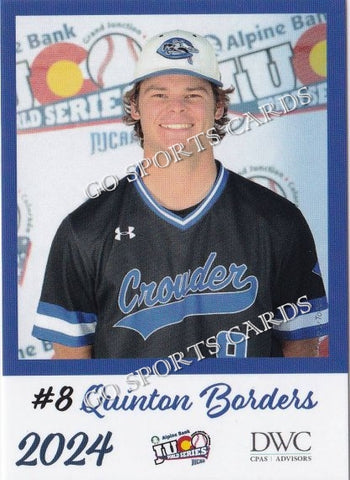 2024 Crowder College Roughriders JUCO Quinton Borders