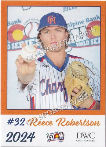 2024 Georgia Highlands College Chargers JUCO Reece Robertson