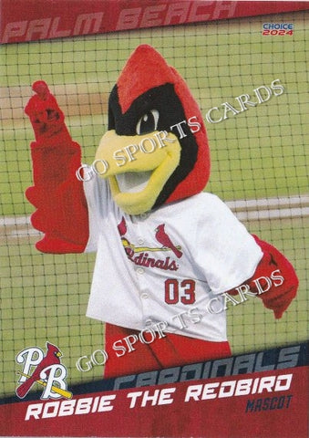 2024 Palm Beach Cardinals Robbie The Redbird Mascot