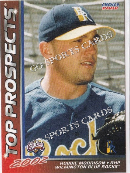 2002 Carolina League Top Prospects Robbie Morrison