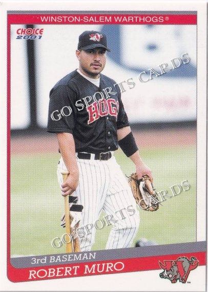 2001 Winston Salem Warthogs Robert Muro