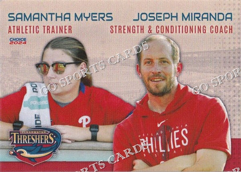 2024 Clearwater Threshers Samantha Myers Joseph Miranda