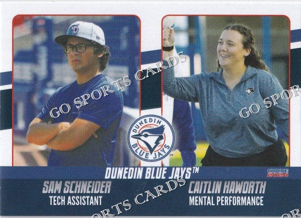 2024 Dunedin Blue Jays Sam Schneider Caitlin Hawroth