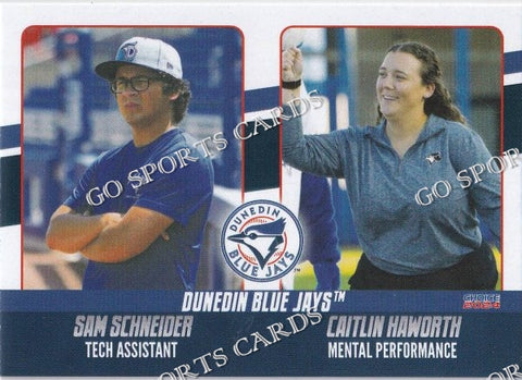 2024 Dunedin Blue Jays Sam Schneider Caitlin Hawroth
