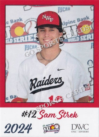 2024 Northwest Florida State Raiders JUCO Sam Strek