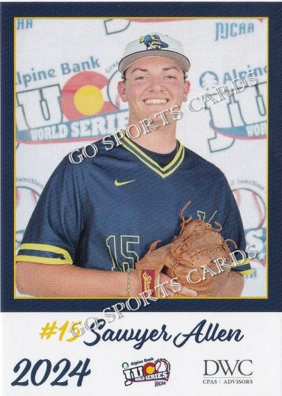 2024 Johnson County Community College Cavaliers JUCO Sawyer Allen
