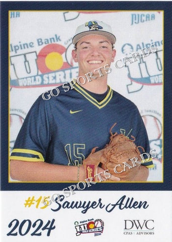 2024 Johnson County Community College Cavaliers JUCO Sawyer Allen