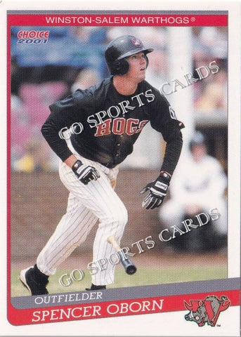 2001 Winston Salem Warthogs Spencer Oborn