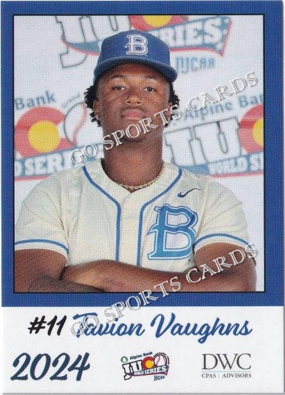 2024 Blinn College Buccaneers JUCO Tavion Vaughns