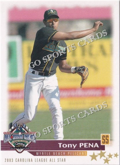 2003 California Carolina League All Star Game Tony Pena