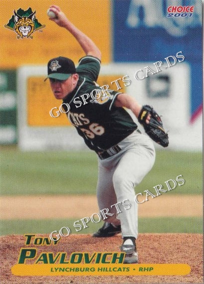2001 Lynchburg Hillcats Tony Pavlovich