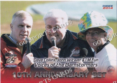 2014 Lancaster Barnstormers 10th Anniversary Dave Collins John Witwer IM Fun