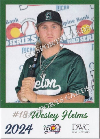 2024 Shelton State Community College Buccaneers JUCO Wesley Helms