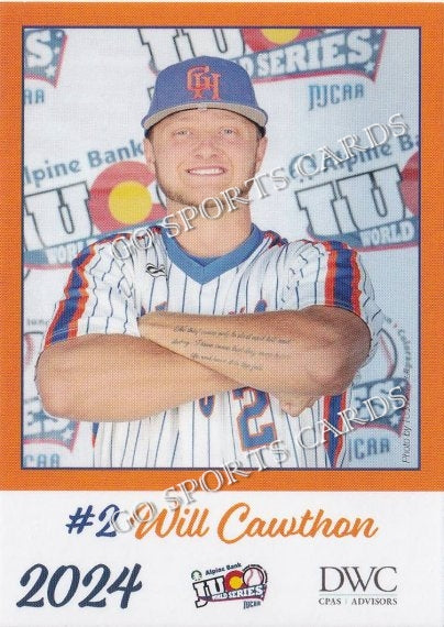 2024 Georgia Highlands College Chargers JUCO Will Cawthon