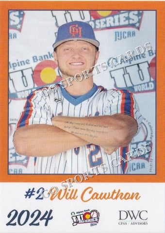 2024 Georgia Highlands College Chargers JUCO Will Cawthon