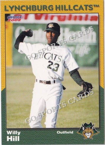 2002 Lynchburg Hillcats Willy Hill