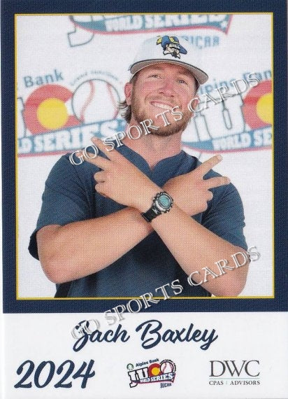 2024 Johnson County Community College Cavaliers JUCO Zach Baxley