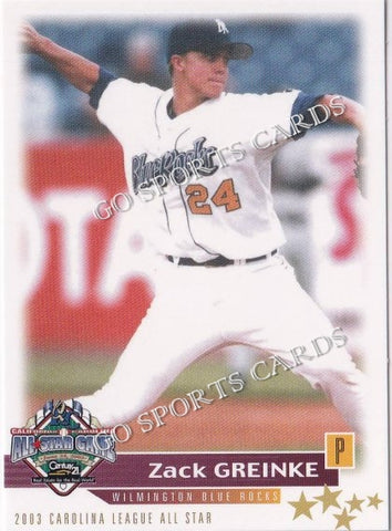 2003 California Carolina League All Star Game Zack Greinke