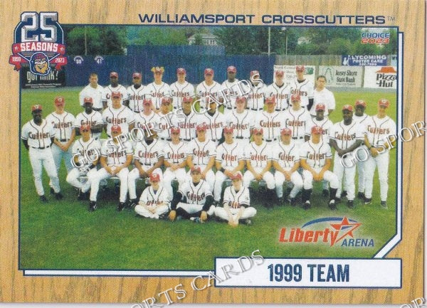 2023 Williamsport Crosscutters 25th Anniversary 1999 Team Photo