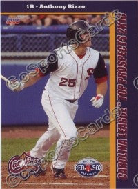 2010 Carolina League Top Prospects Team Set