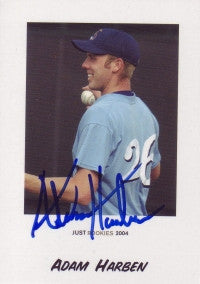 Adam Harben 2004 Just Minors Rookies #33 (Autograph)