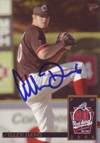 Allen Davis 2006 MultiAd Reading Phillies #5 (Autograph)
