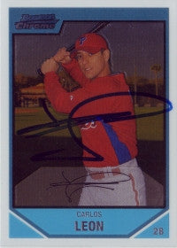 Carlos Leon 2007 Bowman Chrome #212 (Autograph)