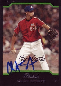 Clint Everts 2004 Bowman Draft Picks #128 (Autograph)