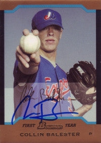 Collin Balester 2004 Bowman Draft Picks Gold #47 (Autograph)