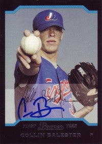Collin Balester 2004 Bowman Draft Picks #47 (Autograph)