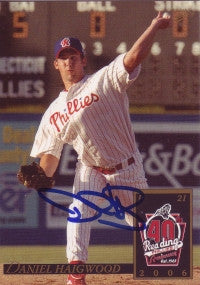 Daniel (Dan) Haigwood 2006 MultiAd Reading Phillies #8 (Autograph)