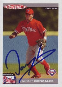 Danny Gonzalez 2004 Topps Total #871 (Blue Autograph)
