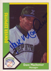 Dave Machemer 1990 CMC #25 (Autograph)