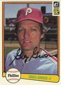 Greg Gross 1982 Donruss #371 (Autograph)