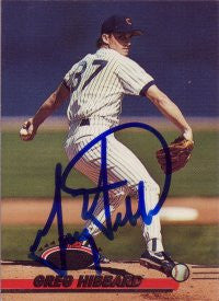 Greg Hibbard 1993 Topps Stadium Club #606 (Autograph)