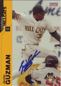 Javier Guzman 2005 Choice Lynchburg Hillcats #9 (Autograph)